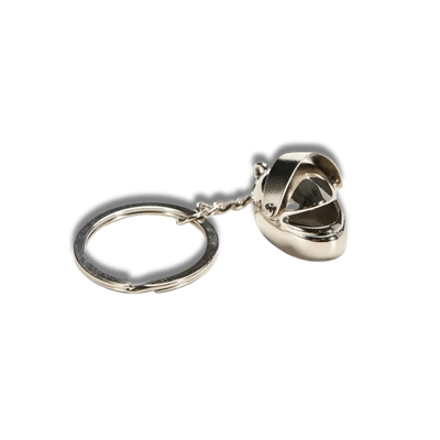 Silver Motorcycle Helmet Model Key Ring_img_0