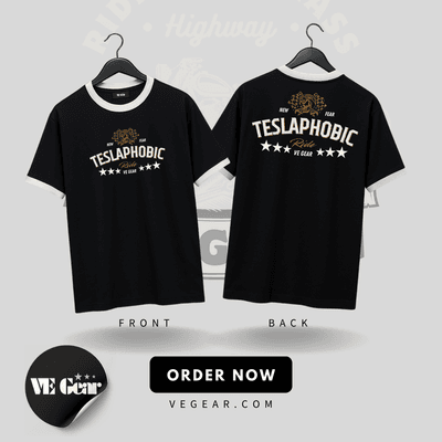 VE Gear “TESLAPHOBIC” Black and white Oversized T-shirt_img_5