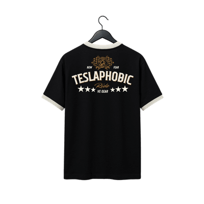 VE Gear “TESLAPHOBIC” Black and white Oversized T-shirt_img_1