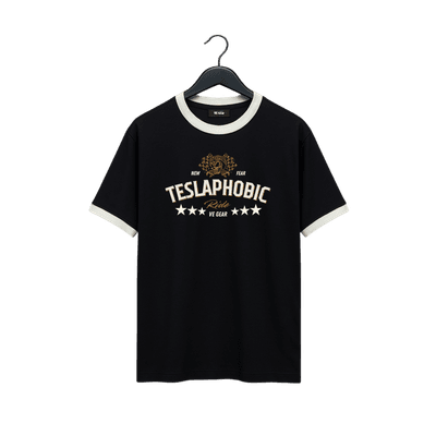 VE Gear “TESLAPHOBIC” Black and white Oversized T-shirt_img_0