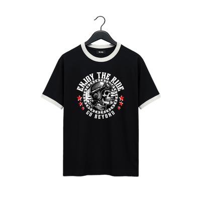 VE Gear “GO BEYOND” Black and white Oversized Drop Shoulder T-shirt_img_0