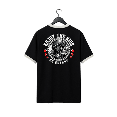 VE Gear “GO BEYOND” Black and white Oversized Drop Shoulder T-shirt_img_1
