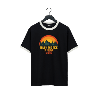 VE Gear “EXPLORE MORE” Black and white Oversized T-shirt_img_0