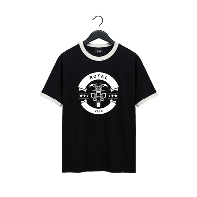 VE Gear “ROYAL VIBE” Black and white Oversized T-shirt_img_0