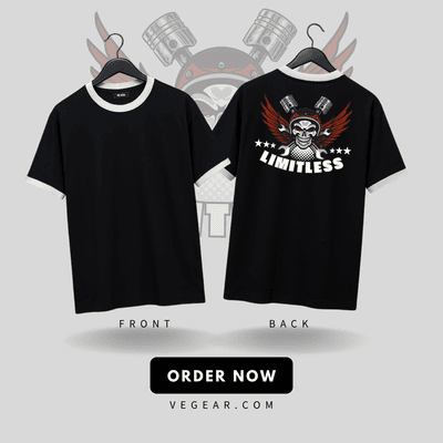 VE Gear “LIMITLESS” Black and white Oversized T-shirt_img_3